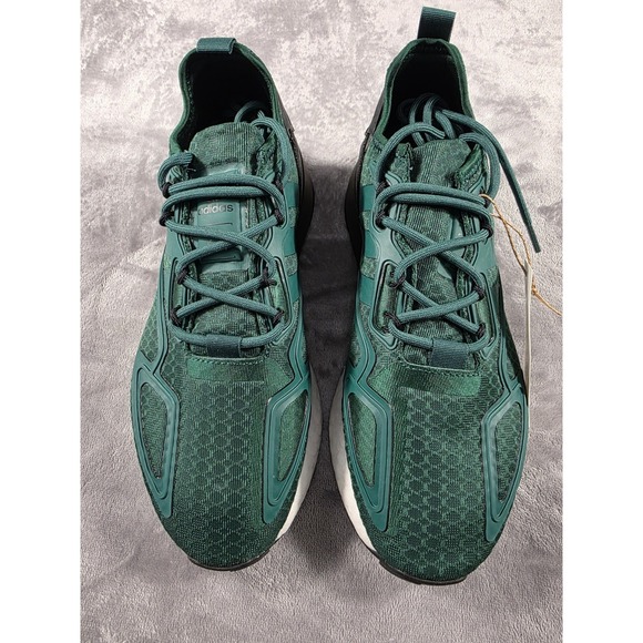 Adidas ZX 2K Boost Men's 6 Shoes Collegiate Green-Cloud White GY5808 NIB - Picture 3 of 9